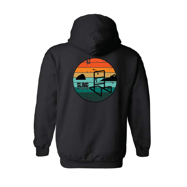 Sunset Serenity Beach Slingsets Sweatshirt